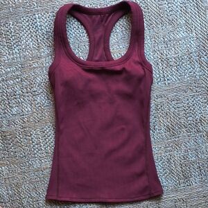 ALO Yoga Deep Burgundy Tank Top